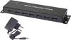 Renkforce RF-3955359 RF-3955359 USB-hub 7 poorten USB-A USB 3.0 5 GBit/s Voor wandmontage, Met metalen behuizing Zwart