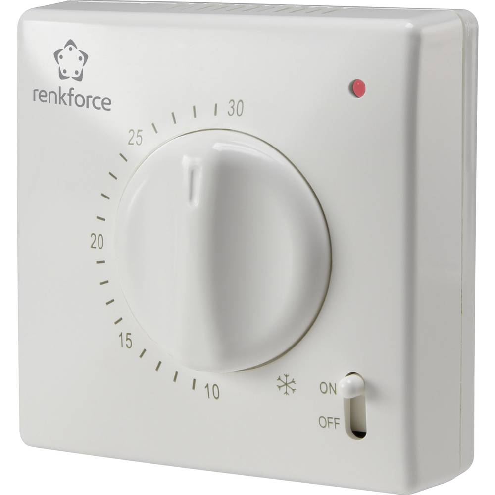 Renkforce TR-93 Kamerthermostaat Opbouw (op muur) Dagprogramma 5 tot 30 °C