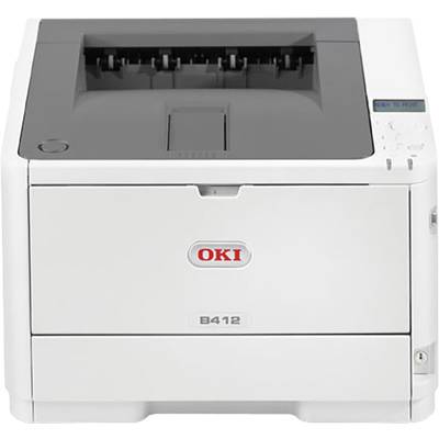 OKI B412dn Laserprinter (zwart/wit)  A4 33 pag./min.  1200 x 1200 dpi Duplex, LAN 