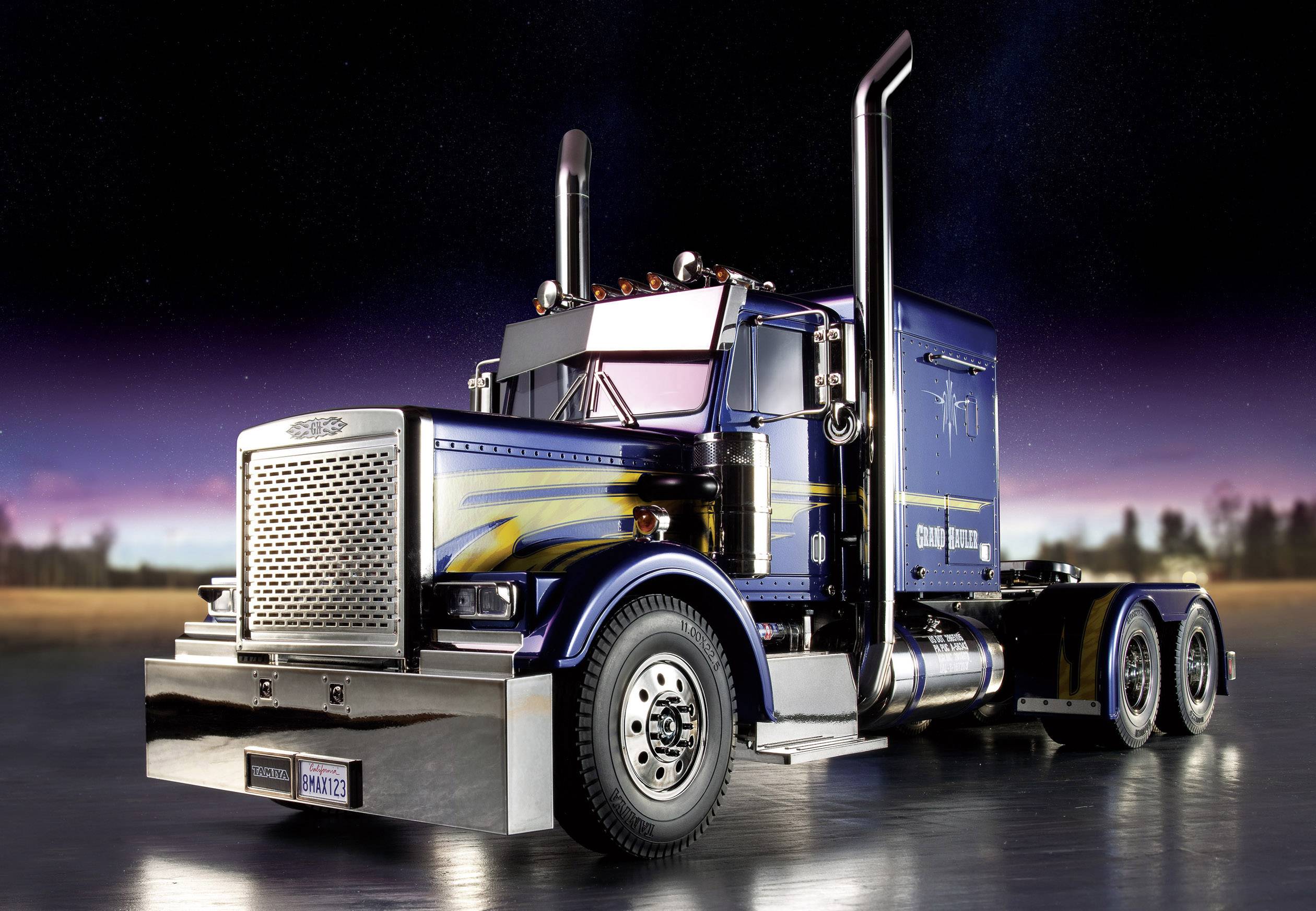 GRAND HAULER 1/14 ダークブルー Tamiya 1/14 Grand Hauler 10X8 Semi