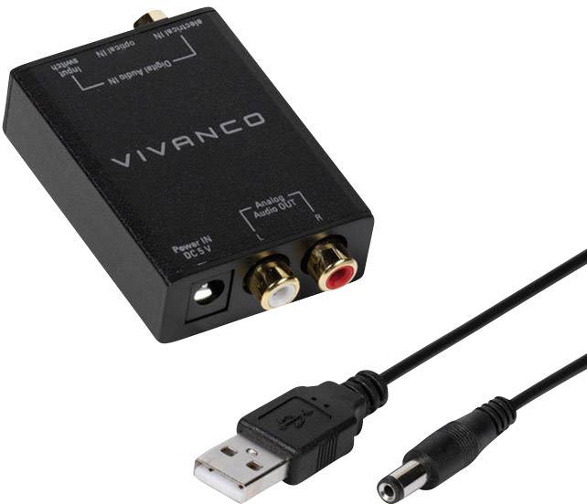 Vivanco Audio Converter Da 11 12 N Toslink Digitale Cinch Cinch Conrad Nl