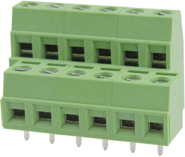 Degson DG127A-5.08-06P-14-00AH Klemschroefblok 2.08 mm² Aantal polen 6 Groen 1 stuk(s)