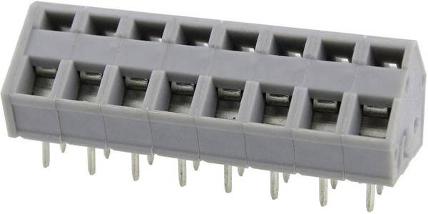 Degson DG245-5.0-02P-11-00AH-100 Veerkrachtklemblok 3.31 mm² Aantal polen 2 Grijs 100 stuk(s)