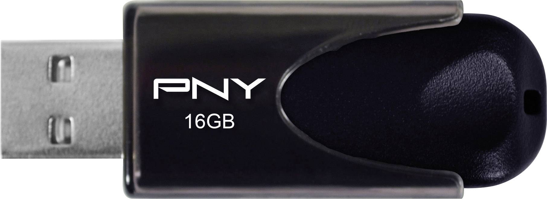 PNY Attaché 4 USB-stick 16 GB Zwart FD16GATT4-EF USB-A 2.0-0
