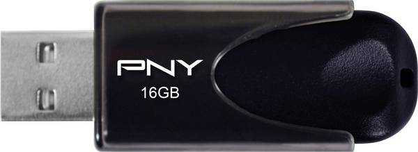 PNY Attaché 4 USB-stick  16 GB Zwart FD16GATT4-EF USB-A 2.0