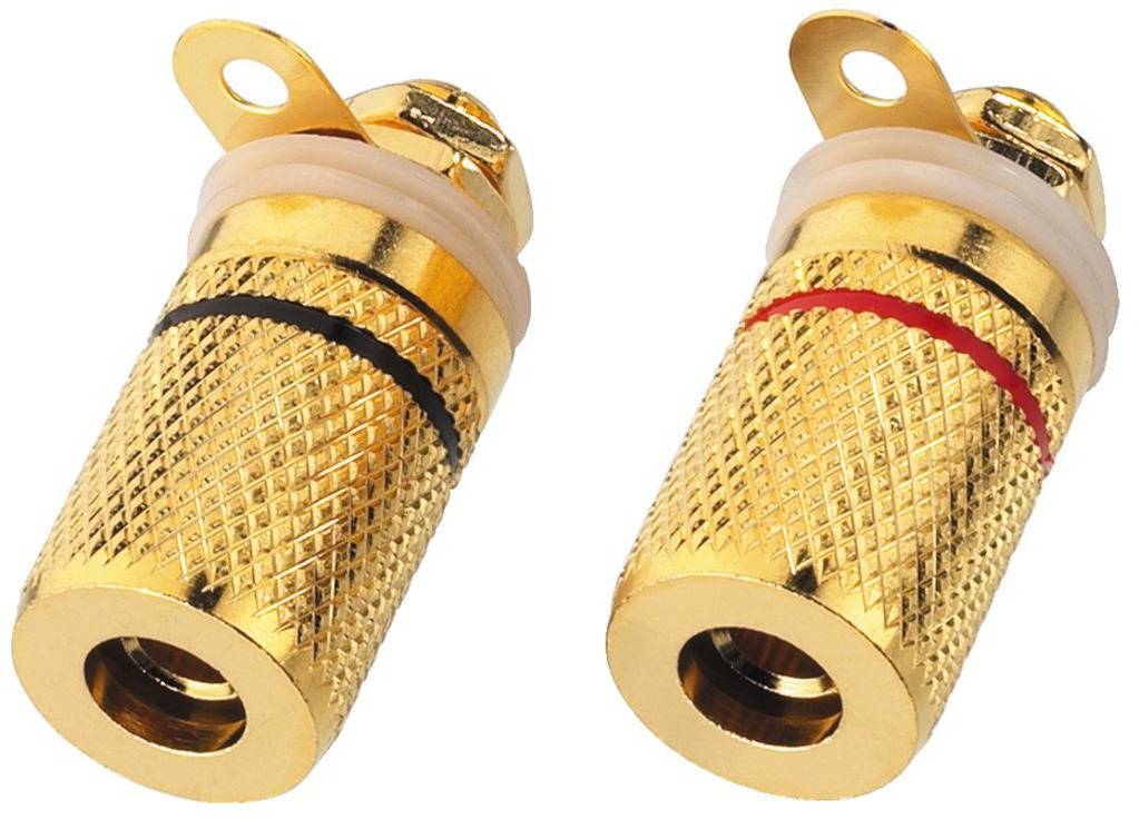 Monacor LS-klemmen BP-250G 1 paar