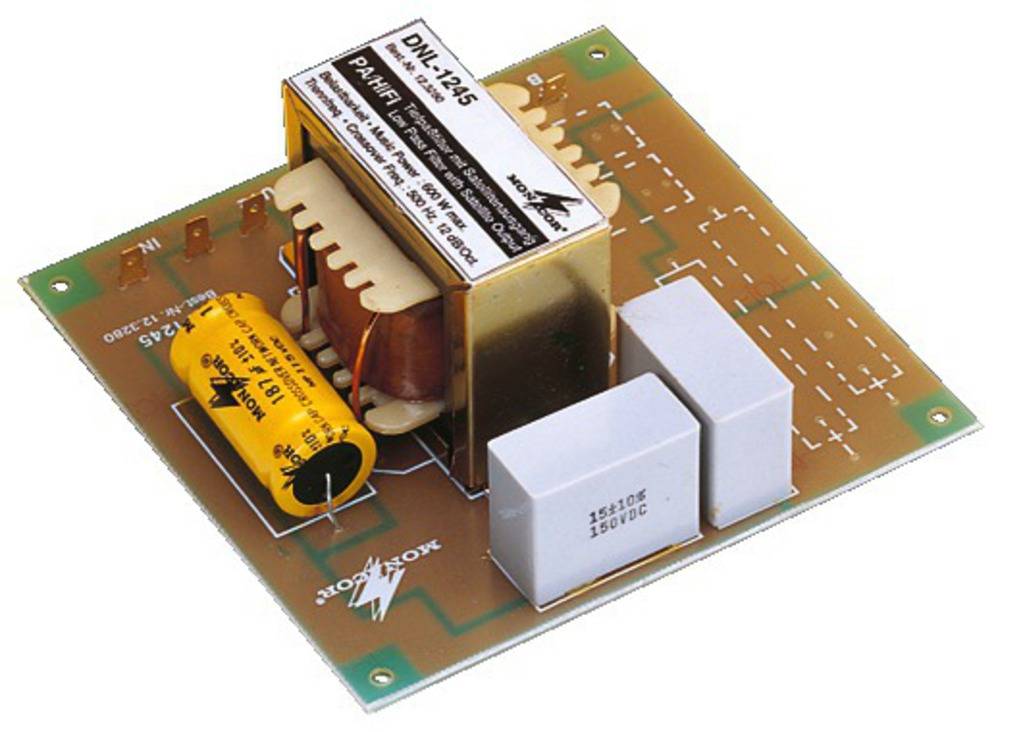 Monacor DNL-1245 2-weg frequentiescheidingsfilter 8 Ω-0