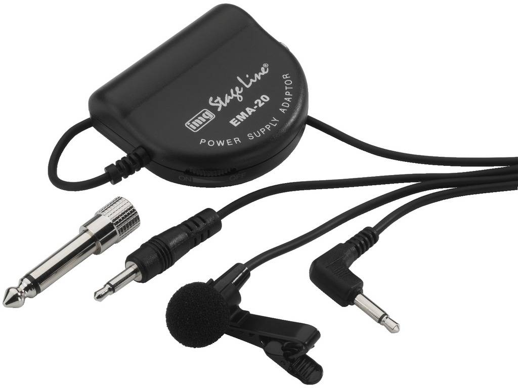 Dasspeld Spraakmicrofoon IMG Stageline ECM-2500 Zendmethode:Kabelgebonden