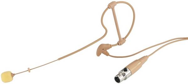 Headset Spraakmicrofoon Monacor HSE-40/SK Zendmethode:Kabelgebonden Incl. windkap