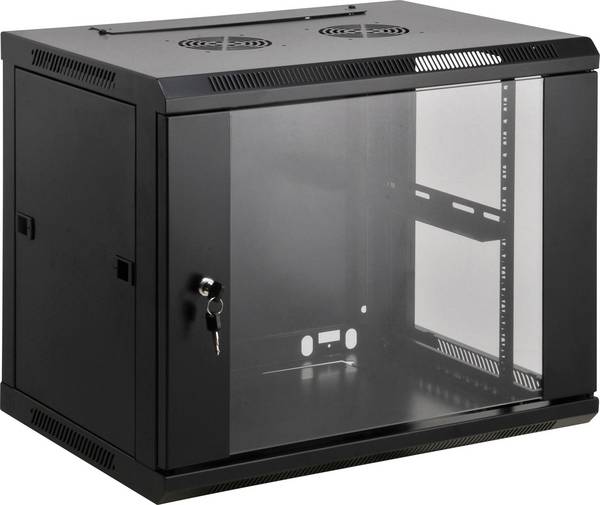 Intellinet 711814 19inch-patchkast (b x h x d) 600 x 500 x 450 mm 9 HE Zwart (RAL 9005)