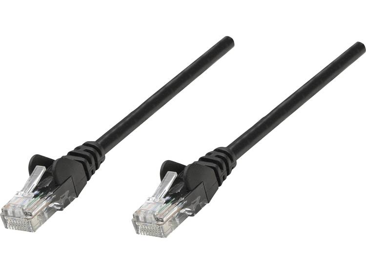 Intellinet RJ45 Netwerk Aansluitkabel CAT 6 S-STP 5 m Zwart Vergulde steekcontacten