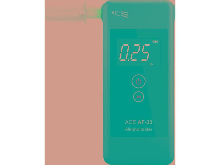 ACE Alcoholtester Meetbereik alcohol (max.)=5.00 ‰ incl. display Donkergrijs