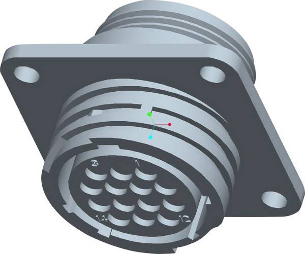TE Connectivity 206043-1 CPC busbehuizing met rechthoekige flens