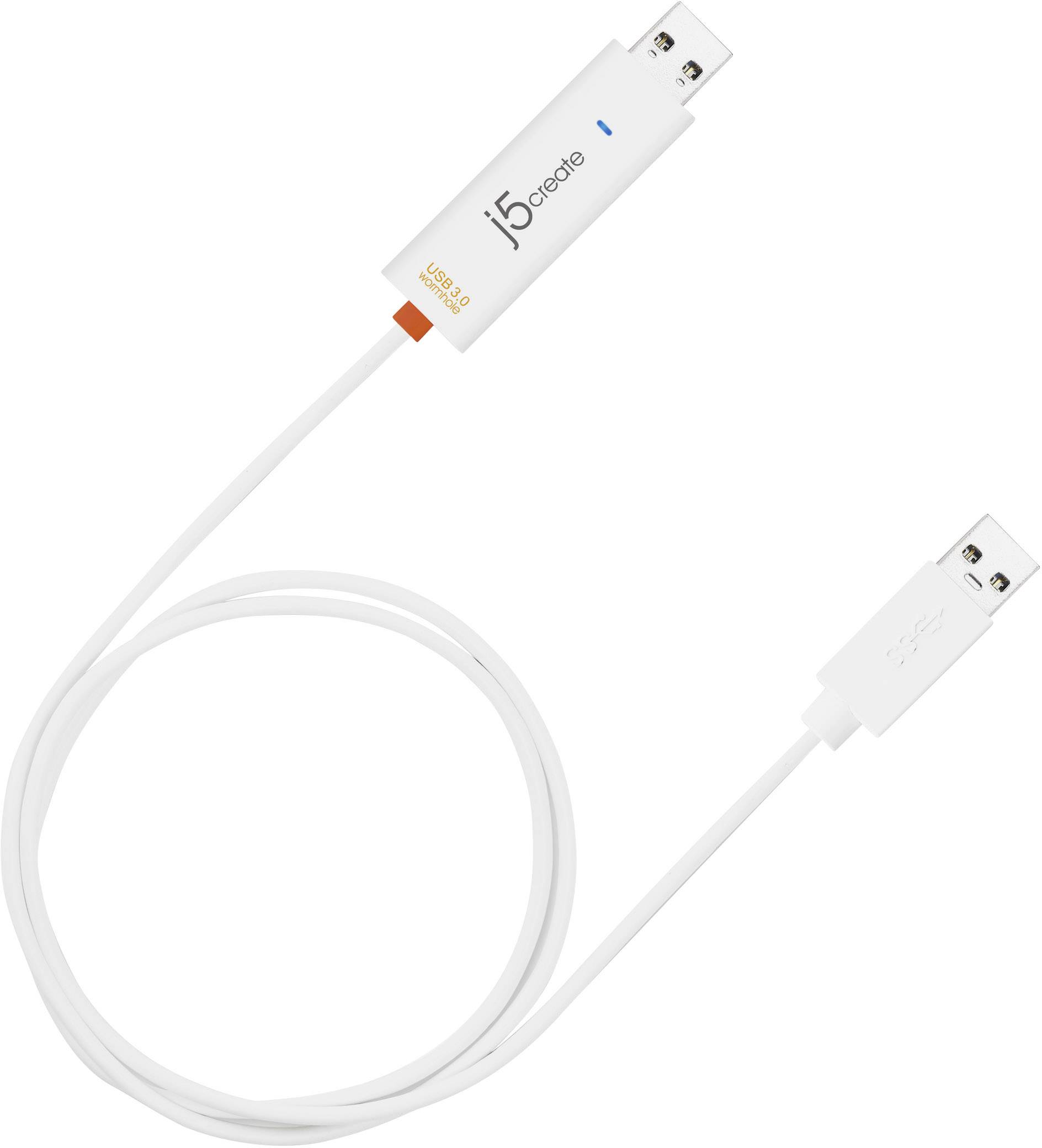 j5create KVM Aansluitkabel [1x USB 3.2 Gen 1 stekker A (USB 3.0) - 1x USB 3.2 Gen 1 stekker A (USB 3.0)] 1.50 m Wit-3
