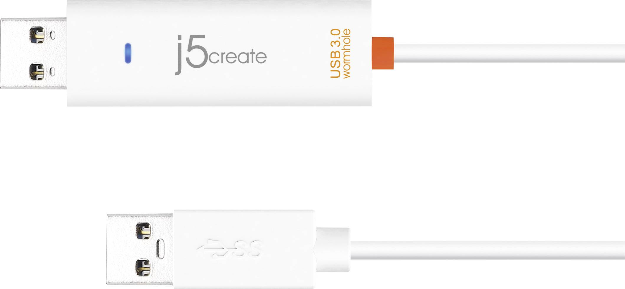 j5create KVM Aansluitkabel [1x USB 3.2 Gen 1 stekker A (USB 3.0) - 1x USB 3.2 Gen 1 stekker A (USB 3.0)] 1.50 m Wit-5