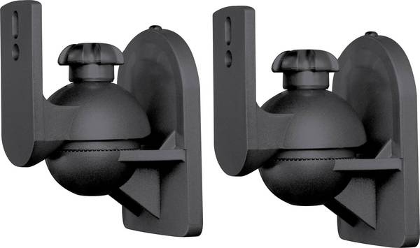 SpeaKa Professional  Wandbeugel voor luidspreker Kantelbaar, Zwenkbaar  Afstand tot de muur (max.): 6.4 cm Zwart 1 paar