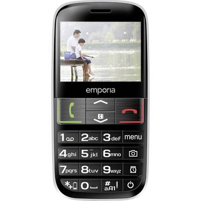 Emporia Euphoria Senioren mobiele telefoon Met laadstation, SOS-knop Zwart