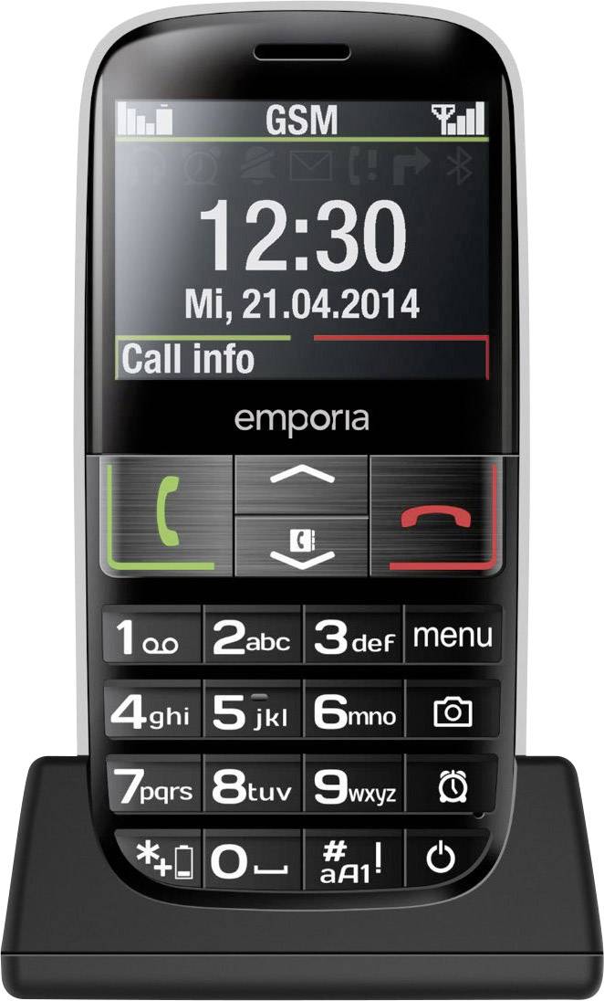 Emporia Euphoria Senioren mobiele telefoon Met laadstation, SOSknop
