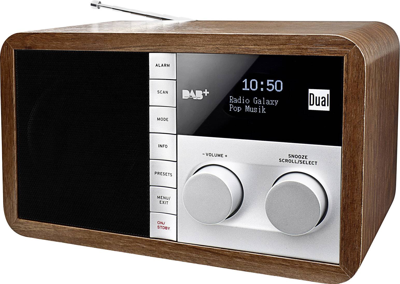Dual DAB 32 DAB+ Tafelradio AUX, DAB+, FM Hout Conrad.nl