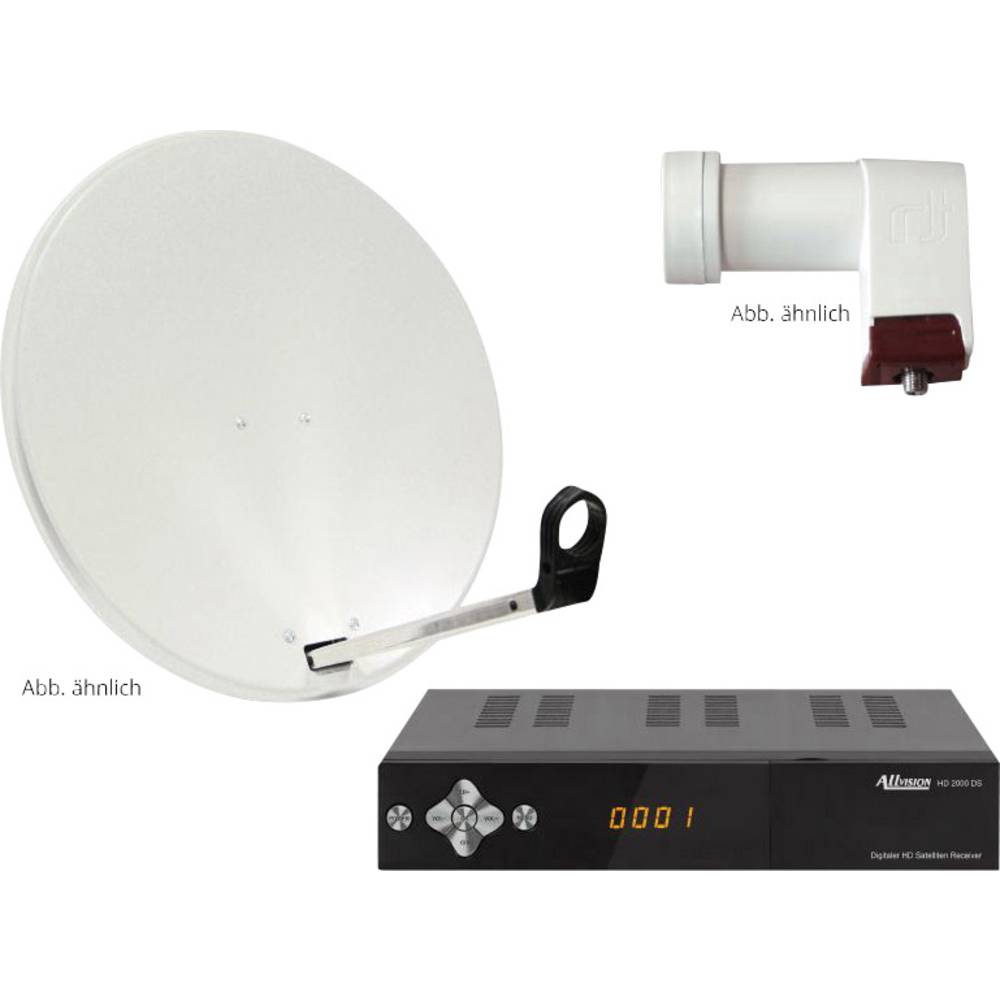 AllVision SAH 1000/60 HD Satellietset met receiver Aantal gebruikers: 1 60 cm