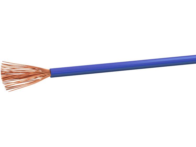 Geïsoleerde kabel H07V-K 1 x 2.5 mm² Blauw VOKA Kabelwerk H07VK25BL 100 m
