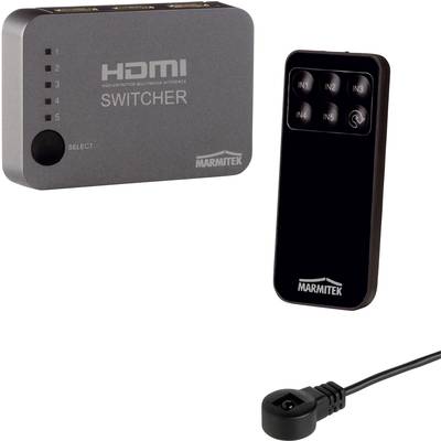 Marmitek Connect 350 UHD HDMI-switch 5 poorten Met afstandsbediening, 3D-weergave mogelijk 3840 x 2160 Pixel