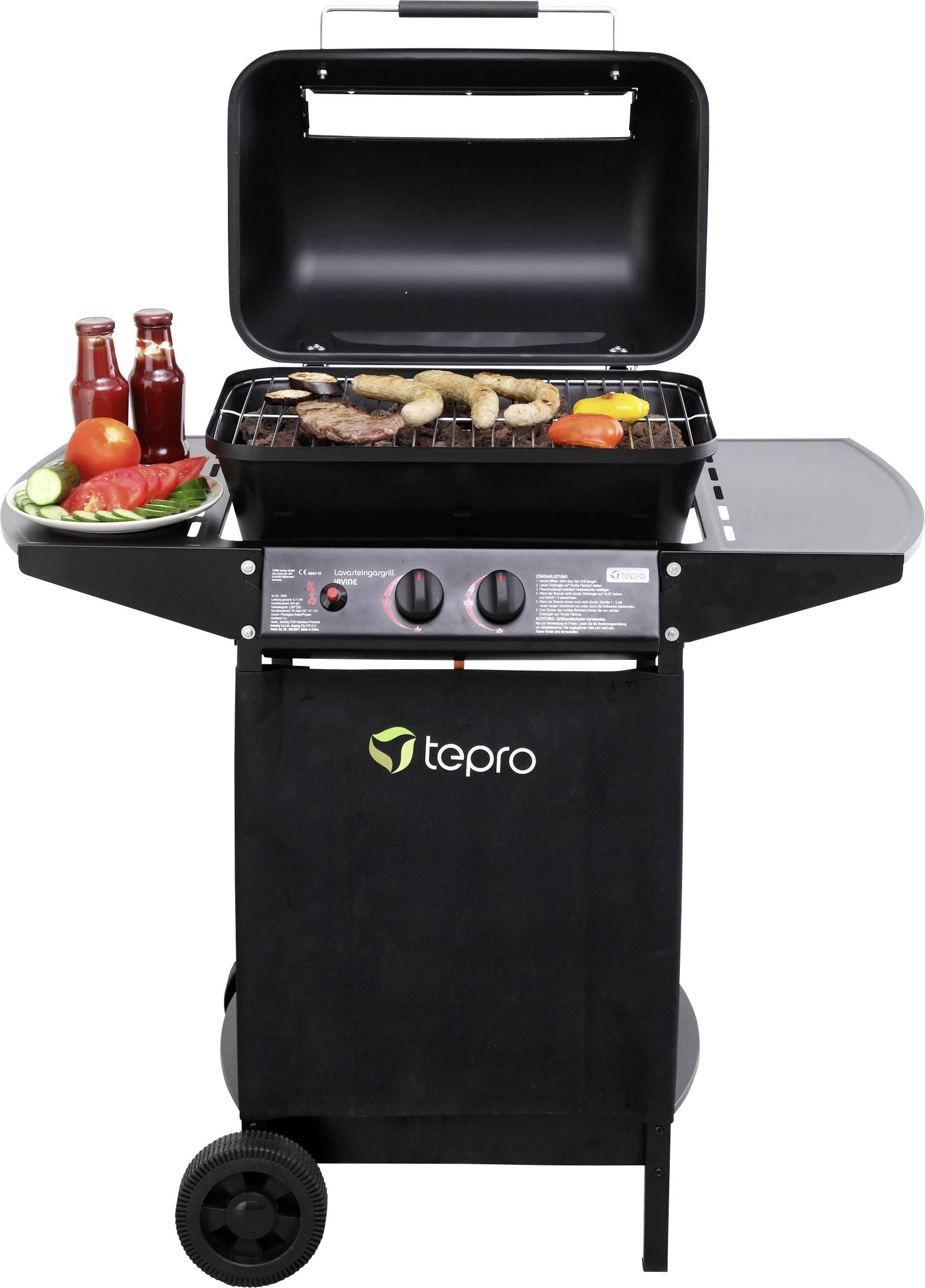 tepro Garten Irvine Gasbarbecue Uitvoering (BBQ): Lavasteen tepro Garten Irvine Gasbarbecue Uitvoering (BBQ): Lavasteen