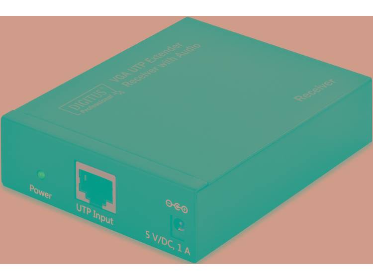 Digitus LAN (10-100 MBit-s) Extra ontvanger via netwerkkabel RJ45 300 m 1920 x 1200 pix VGA UTP Exte