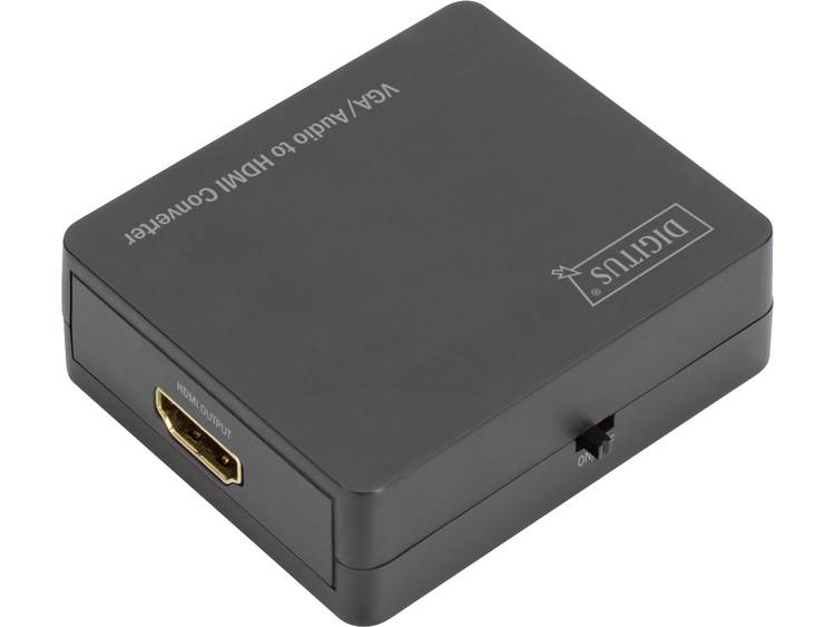 Digitus VGA auf HDMI Konverter inkl. Audioübertragung AV Converter [1x VGA bus, Jackplug female 3.5 