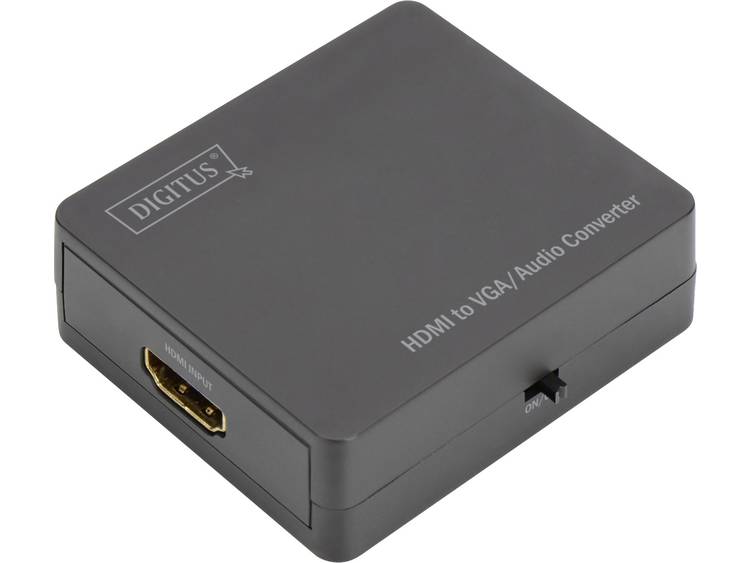 Digitus Full HD HDMI auf VGA Konverter inkl. Audioübertragung AV Converter [1x HDMI-bus, Jackplug ma