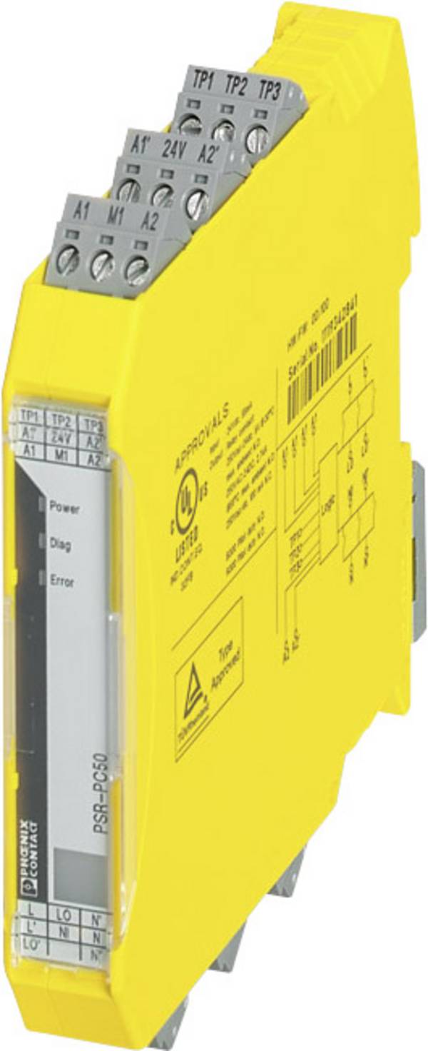 Phoenix Contact PSR-PC50-1NO-1DO-24DC-SC Veiligheidsrelais Voedingsspanning (num): 24 V/DC 1x NO (b x h x d) 12.5 x 112.2 x 114.5 mm 1 stuk(s)