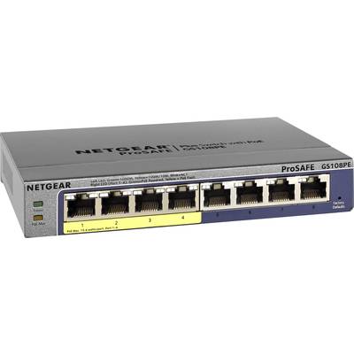 NETGEAR GS108PE Netwerk switch  8 poorten 1 GBit/s PoE-functie 