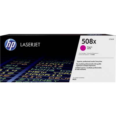 HP LaserJet 508X Magenta Tonercartridge, geschikt voor HP LaserJet Enterprise M552, biedt professionele afdrukkwaliteit.