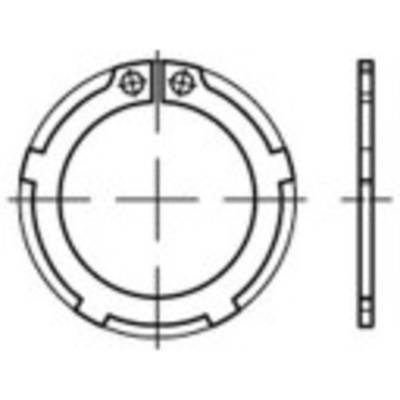 TOOLCRAFT  135189 Zekeringsringen Binnendiameter: 32.2 mm Buitendiameter: 45.9 mm  DIN 983   Verenstaal  250 stuk(s)