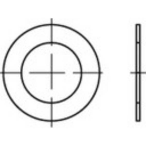 Pasring 52 mm 65 mm Staal 100 stuk(s) TOOLCRAFT 135600