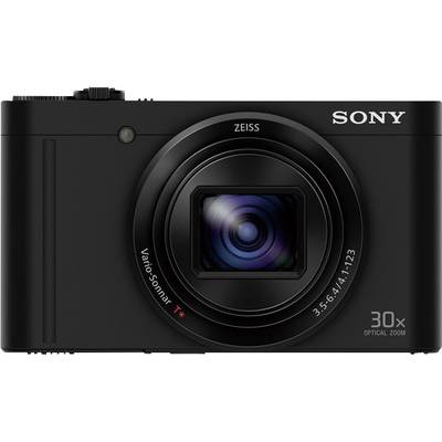 Sony DSC-WX500 Digitale camera 18.2 Mpix Zoom optisch: 30 x Zwart  Draai- en zwenkbare display, Full-HD video-opname, Li