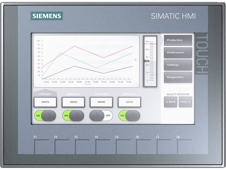 Siemens SIMATIC HMI KTP700 BASIC DP PLC-display uitbreiding 6AV2123-2GA03-0AX0 24 V-DC
