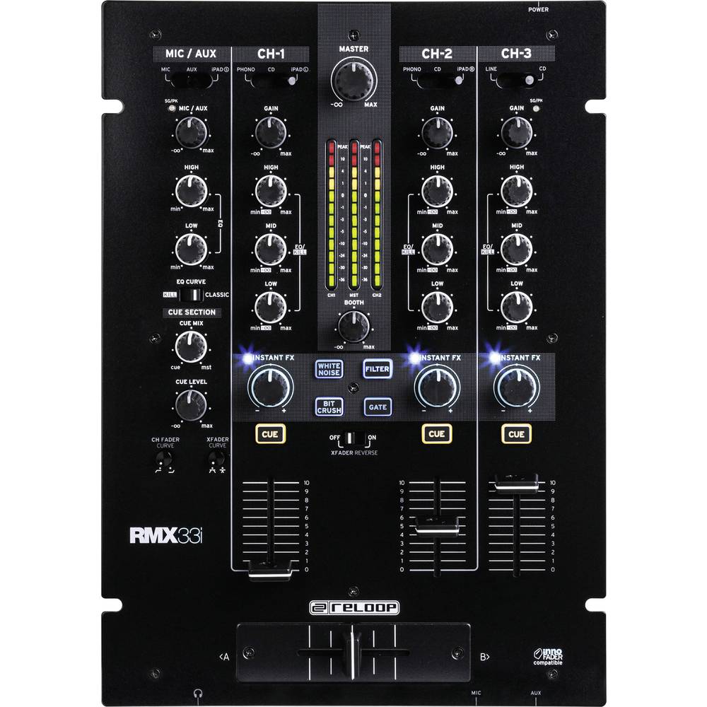 Reloop RMX-33i driekanaals DJ-mixer