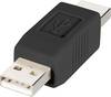 Renkforce USB 2.0 Adapter [1x USB-A 2.0 stekker - 1x USB-A 2.0 stekker] rf-usba-02 Vergulde steekcontacten