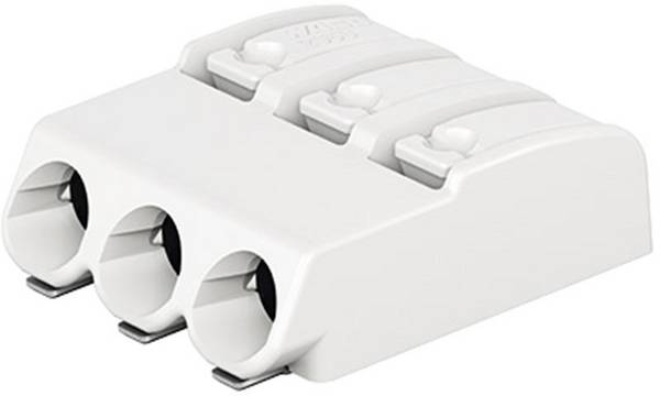 WAGO 2060-453/998-404 Veerkrachtklemblok 0.75 mm² Aantal polen 3 Wit 1 stuk(s)