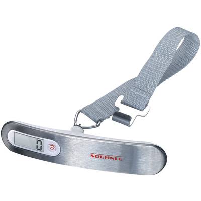 Soehnle Travel 661722 Hangweegschaal Weegbereik (max.) 50 kg Resolutie 100 g werkt op batterijen Zilver-0