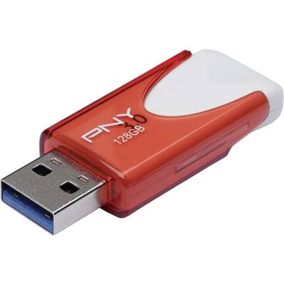 PNY Attaché 4 USB-stick  128 GB Rood FD128ATT430-EF USB 3.2 Gen 1 (USB 3.0)