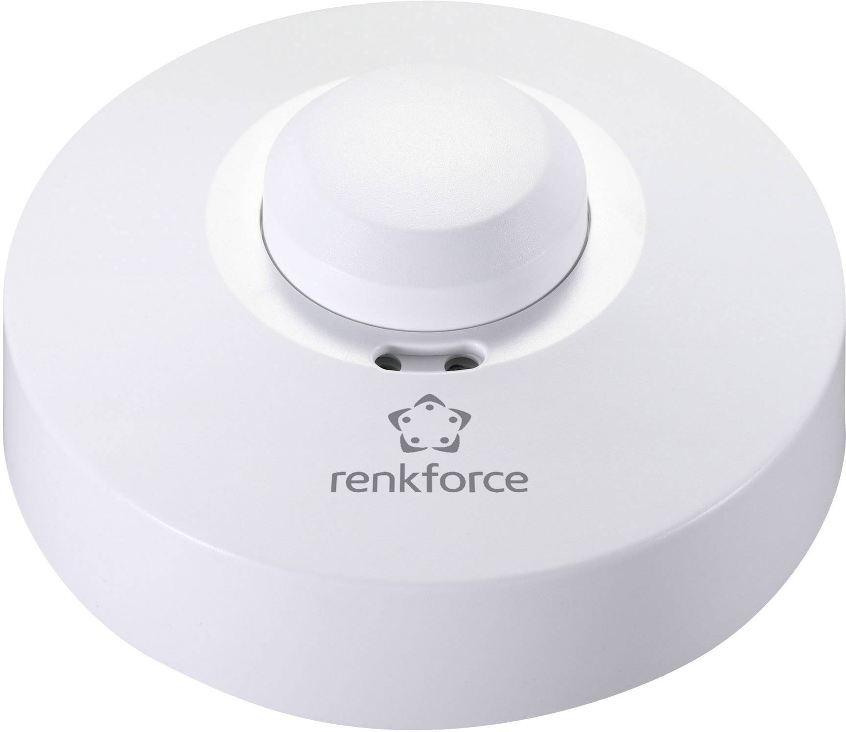 Renkforce 1362921 HF-bewegingsmelder Plafond, Opbouw (op product) 360 ° Relais Wit IP20