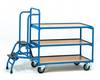 Fetra Hauptartikel 2106 Orderpickwagen Staal Poedercoating Laadvermogen (max.): 250 kg Stralend blauw (RAL 5007)