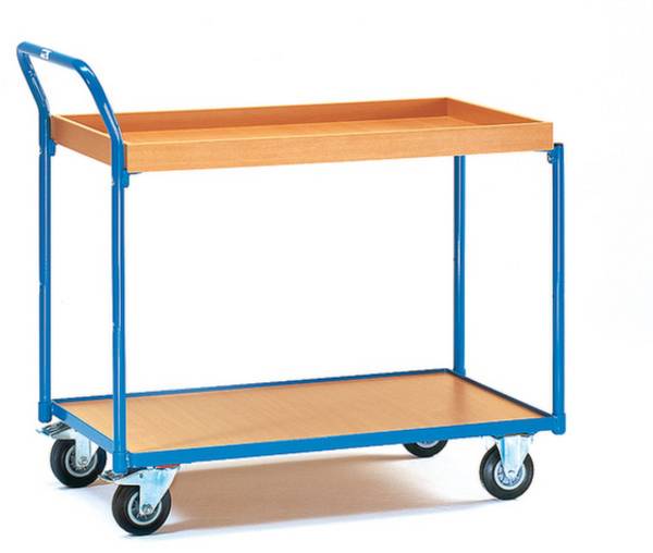 Fetra Hauptartikel 3740 Tafelwagen   Staal Poedercoating Laadvermogen (max.): 250 kg Stralend blauw (RAL 5007)