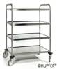 HUPFER 01.1211.2 Etagewagen Afleider RVS Roestvast Laadvermogen (max.): 150 kg RVS