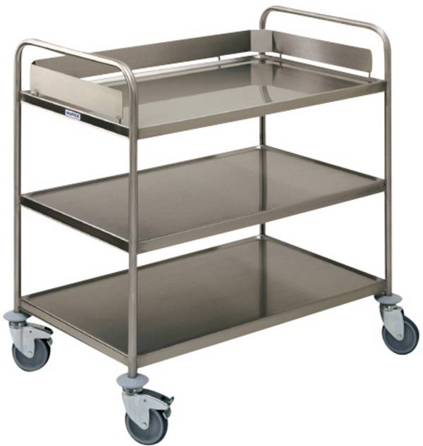 HUPFER  01.2777.2 Etagewagen  Afleider RVS Roestvast Laadvermogen (max.): 120 kg RVS