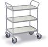 Ebinger 0035G Trolley voor algemene doeleinden Afleider Staal Poedercoating Laadvermogen (max.): 150 kg Zilver-grijs