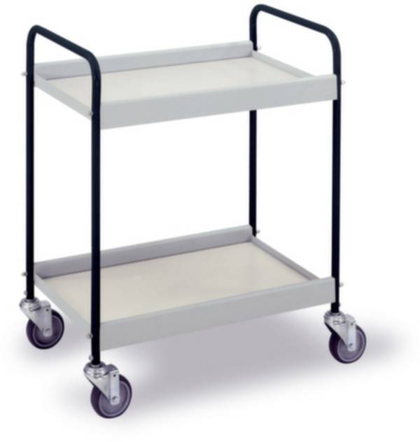 Ebinger  0350S Trolley voor algemene doeleinden  Afleider Staal Poedercoating Laadvermogen (max.): 40 kg Diepzwart (RAL 9005)
