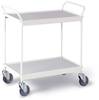 Ebinger 0200W Etagewagen Afleider Staal Poedercoating Laadvermogen (max.): 150 kg Zuiver wit (RAL 9010)